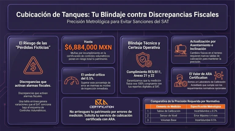 Infografía: cubicación de tanques, blindaje contra discrepancias fiscales