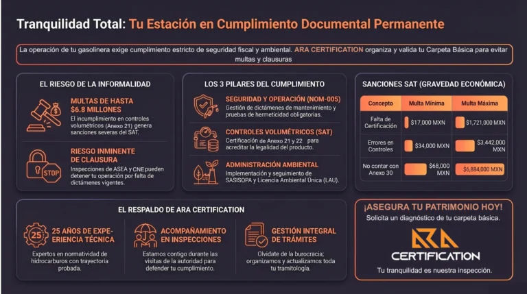 Infografía: cumplimiento documental permanente y carpeta básica de la estación
